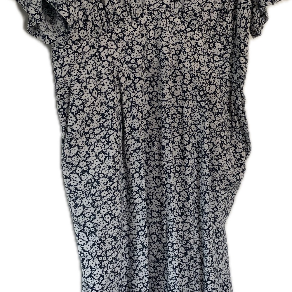 Old Navy Navy and White Floral Romper